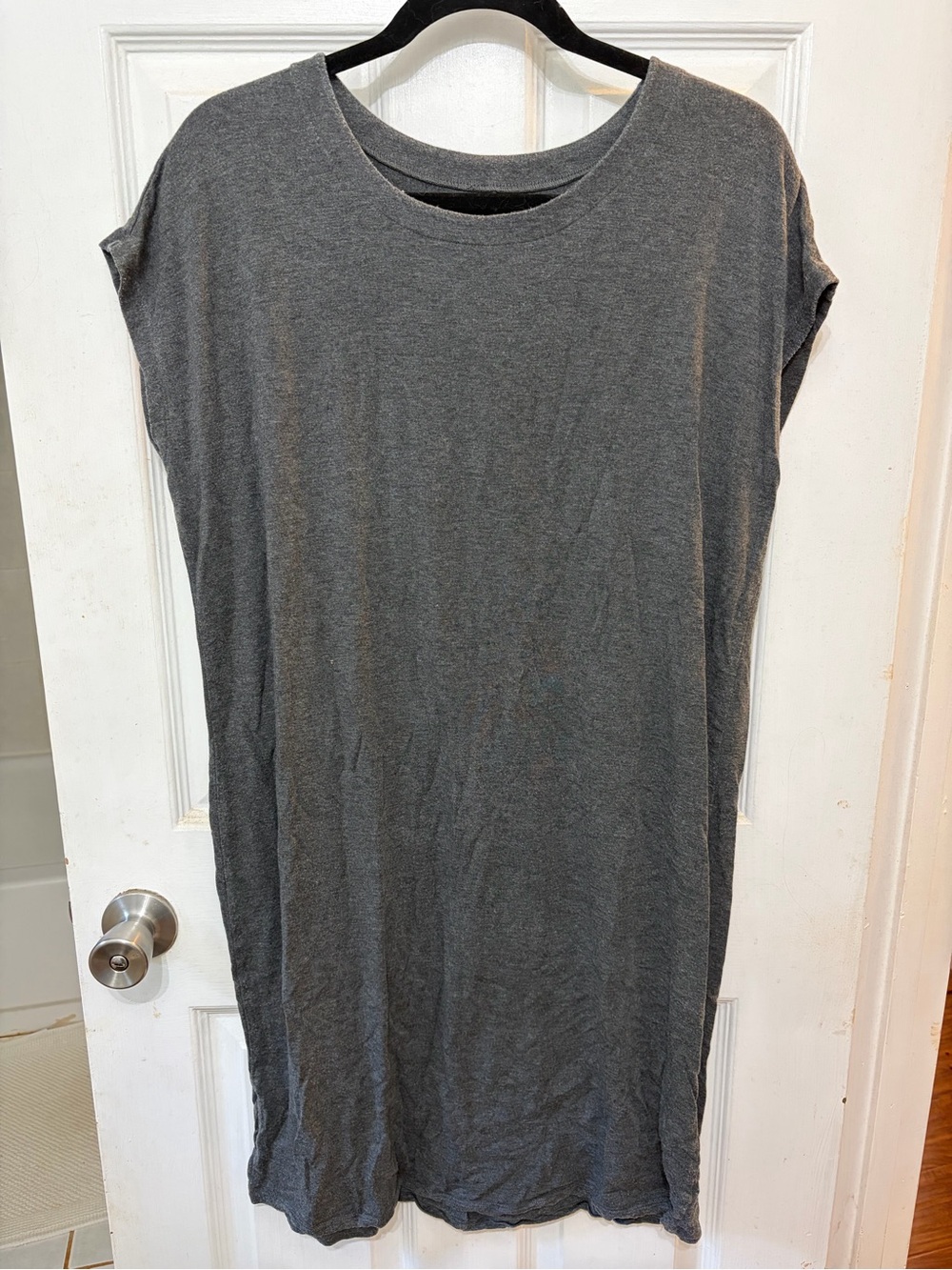 Eileen Fisher Charcoal Gray Easy Tunic Dress